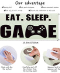 Gamer Vibe Wall Decal For Boys Room And Kids Bedroom Decor Glow In The Dark Controller Theme Self Adhesive Vinyl Sticker