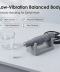 Versatile Micromotor Handpiece 0 To 35,000 RPM For Wood Carving, Silicone, Glasswork, Ceramics, Jewelry And DIY Crafts, Low Vibration, Smooth Control, Durable Build, Compatible With Marathon Control Box on stand