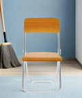 Built Different Orange Wood Stool Seat Repair Board Heavy Duty Chair Replacement Panel With Rock Solid Support Anti Warping Design Stress Free Install For Your Daily Grind featuring a sturdy orange wood seat.
