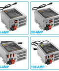 Heavy Duty 55 Amp Rv Converter Plug And Play Campground Ready Dc Power Supply With Three Stage Smart Charging for RVs.