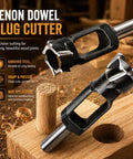 Top Shelf Wood Tenon Dowel Plug Cutter 1-1/8 Inch Heavy Duty Woodworking Drill Bit with precision cutting design.
