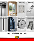Heavy Duty Flex Seal Silicone Spray Is The Ultimate Gunk Buster For Your Home And Auto, Offering Industrial Strength Lubrication on sliding doors and hinges.