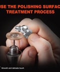 Polishing a fitting from All In One 505 Piece Grease Fittings Kit For Gearheads With Metric And SAE Zerk Assortment