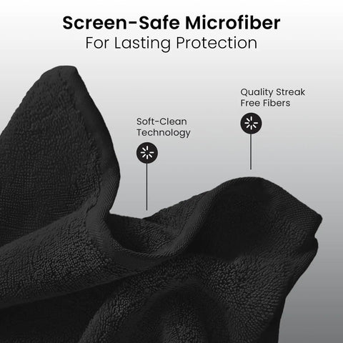 Screen-Safe Microfiber Cloth for Streak-Free Screen Cleaner Wipes For TV, Computer, Laptop, iPad And Monitor, No Residue
