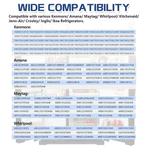 No Drama Fix For Your Fridge Crisper Drawer Using This Heavy Duty Center Slide Rail Totally Smooth Fit For Whirlpool Kenmore Maytag Models killing your old stock OEM Number WPW 10671238 compatibility chart.