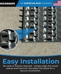 Built Like A Tank 4X4 In Steel Mending Plates Hot Dipped Galvanized Heavy Duty hardware showing easy wood alignment for installation.