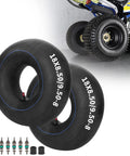Beefed-Up Universal Inner Tube for 18x8.50-8 and 18x9.50-8 Tires With TR-13 Straight Valve, 2 Pack shown with ATV