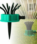 360 Degree Automatic Rotating Lawn Sprinkler With Three Quarter Inch Connector Delivers Even Wide Coverage For Large Lawns Gardens