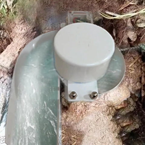 Power-Up 150W Micro Axial Flow Hydro Generator for small streams installed over rocks and flowing water