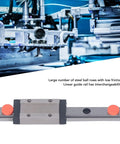 Miniature Linear Guide Rail With Bearing Steel Carriage Block 100mm Motion Guide For CNC Tools And 3D Printers