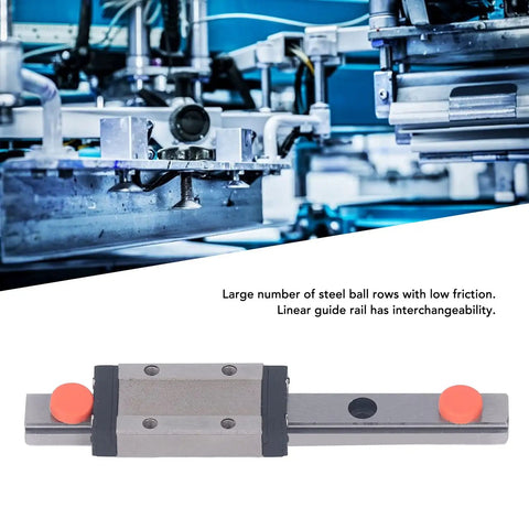 Miniature Linear Guide Rail With Bearing Steel Carriage Block 100mm Motion Guide For CNC Tools And 3D Printers