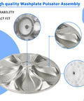 Washplate Pulsator Assembly For LG Kenmore Top Load Washer Compatible With AP6800730 AGZ72909702 Complete with Screw