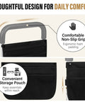 Heavy Duty Bed Rail For Seniors With Non Slip Foam Grip And Safety Strap ASTM Certified Bedside Guardrail Tool Free Install