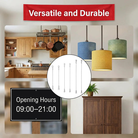 Premium Tough As Nails Stainless Steel Cabinet Door Stops And Hinge Limiters With Six Adjustable Sizes And Twelve Mounting Screws For Kitchen Cupboards image showcasing kitchen setups and hanging decorations.