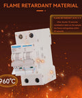 2 Pole Miniature Circuit Breaker 20A C20 6KA Breaking Capacity 110-240V AC Thermal Magnetic Trip Heavy Duty For Solar Systems Home Electrical Panels And RV Setups with fire resistance properties