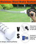 Heavy Duty Stainless Zipline Brake Stopper For 500 Lb Stops Universal Fit Braking System For 3/16 1/4 5/16 And 3/8 Inch Cables