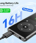 Bluetooth Mp3 Player With Auto Reconnect Five Point Four One Point Eight Inch Screen 64GB Memory Built In Speaker Micro SD
