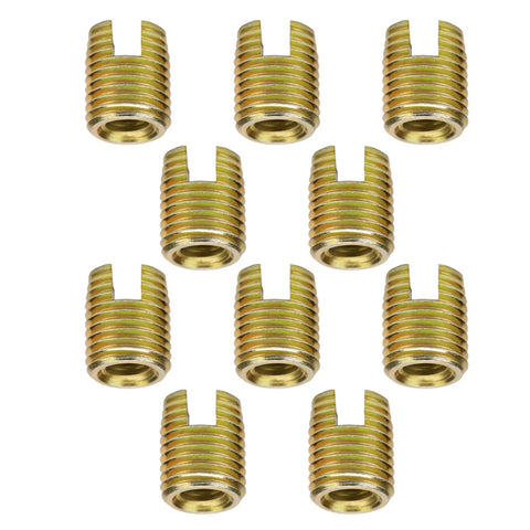 40 Pc Self Tapping Thread Repair Inserts M2 To M16 Carbon Steel Kit For Furniture Repair And Home Diy Projects No Stripped Threads Durable Thread Inserts Pro Grade Heavy Duty, gold thread inserts