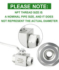 TAISHER 1/2'' NPT hydraulic ball valve, carbon steel, lever-operated, 2-way shut-off