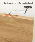 Cutting grooves for Two Pack Heavy Duty Floating Shelf Brackets Rustproof Wall Shelf Hardware Replacement Support For Wooden Shelves Easy Install Hidden Inside Wall Design For Space Saving And Long Lasting Durability