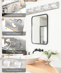 Installation guide for Modern Black Vanity Light Fixtures Over Mirror Three Light 18.5 Inch Dimmable LED Vanity Lighting.
