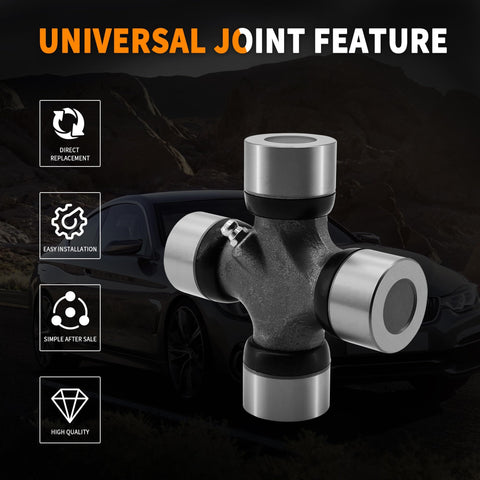 5-178X U Joint Kit 1350 Series OSR Replacement for Ford F-250 F-350 and Dodge Ram 2500 3500 shown with universal joint features