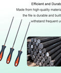 3 Pack 4.0mm Chainsaw File For One Quarter To Three Eighths Inch Picco Chains Fits MS170 MS180 MS250 Saws with Easy Grip Handle