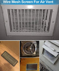 Five Pack Stainless Steel Wire Mesh Screen 13.4 X 9.5 In For Air Vents Easy Cut 1mm Holes 20 Mesh 304 Stainless Steel Cut To Fit
