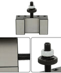 Turning Tool Holder Set Two Piece Quick Change Tool Post for Lathe Machine OXA Fit High Accuracy Hardened Steel