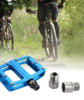Bike Pedal Extenders 20mm Spacers For 9 16 Inch Threaded Pedals Fit MTB BMX Road SPD Anti Rust Chrome Moly Steel With Knee Protection