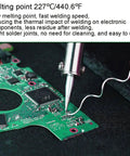 Lead Free Solder Wire With Tin Ninety Nine Point Three Percent And Copper Zero Point Seven Percent Rosin Core Flux used on PCB