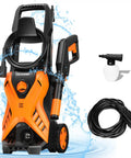 Electric Pressure Washer 2300 PSI 1.6 GPM Portable Power Washer with Adjustable Spray Nozzle and Foam Cannon for Home, Car, Driveway, Patio Furniture Cleaning with accessories