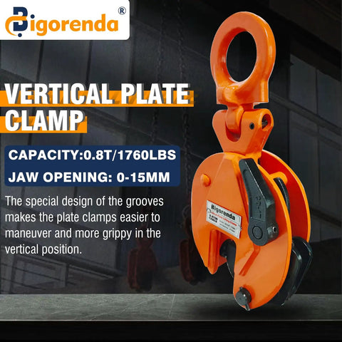 Tough As Nails 1760 Lb Vertical Plate Clamp Grips Up To 0.6 Inches Of Sheet Metal Heavy Duty Flex Ring Steel Hoist That Makes Rough Site Work Flow Like Butter