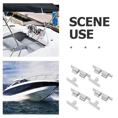 Stainless Steel Boat Door Latch Kit For Marine Hatches And Cabinet Doors Built Tough For Corrosion Resistant Yacht Tension Roller Catch