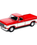 Ford F150 Diecast One Twenty Four Scale Pickup Truck Model Car Two Tone Red Cream With Opening Doors And Realistic Interior Detailing Classic Retro Vibe