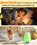 Smart App Controlled Night Light With Built In Sound Machine For Baby Nursery 48 RGB Colors 14 White Noise Sounds Bluetooth Beats