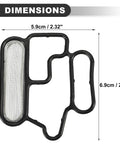 Auto Solenoid Gasket Spool Valve For Honda Accord 2008 2012 Rubber And Metal Gasket Filter Screen Black Silver Tone