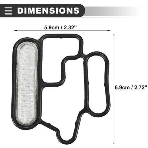 Auto Solenoid Gasket Spool Valve For Honda Accord 2008 2012 Rubber And Metal Gasket Filter Screen Black Silver Tone