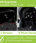 Cafe Supreme Reusable Coffee Filter Pod For Keurig Brewers So You Brew Like A Boss With Stainless Steel Mesh BPA Free