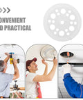 Must Have Plastic Insulation Board Washer Kit With Reinforced Structure For Quick Installs 100 Flat Round Plastic Fasteners For Ceiling And Wall Mounting Strong Secure Fit That Lasts white plastic round washer for ceiling insulation board mounting