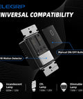 Occupancy Motion Sensor Light Switch PIR Infrared No Neutral Wire Required Grounding Wire Required Single Pole Matte Black
