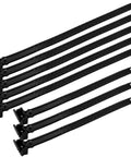 8 Piece Cradle Ratchet Strap Kit For Bike Racks And Roof Carriers, Includes 13.78 Inch Long Straps And 9.84 Inch Short Straps, Black
