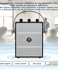 40W Bluetooth Voice Amplifier Megaphone With Wireless Microphone Headset Portable PA System For Classrooms And Events
