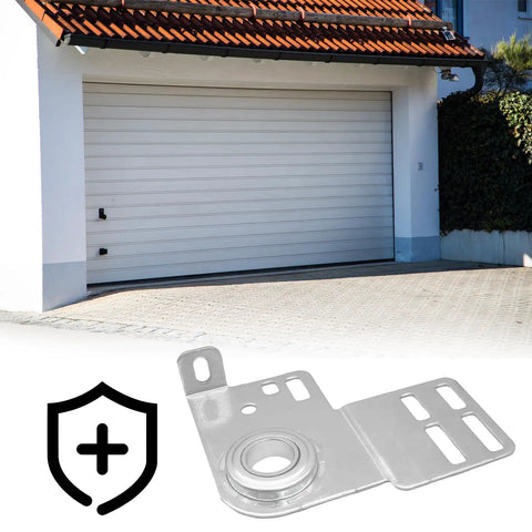 Heavy Duty Tough As Nails Bearing End Plates Brackets For Garage Doors 3 3/8 Inch 2 Inch Track Compatible With Wood Or Steel Doors