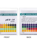 0-14 pH Test Strips Kit With Storage Case For Quick Litmus Readings In Skin Care Aquariums Drinking Water And More Fast Accurate Results In Seconds No Fuss Everyday Home Use On The Go featuring color chart.