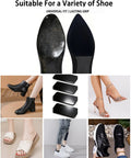 Non Slip Shoe Grip Pads For Bottom Of Shoes Heavy Duty Rubber Sole Protectors For Boots Sneakers And Dress Shoes