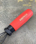 Top Notch Japanese Wood Rasp With Double Sided Grit For Quick Shaping heavy duty steel blade with red rubber handle.