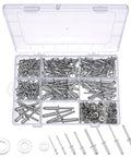 450 Pcs 304 Stainless Steel Pop Rivets With Washers Kit In 8 SAE Sizes Including 1/8 Inch 3/16 Inch And 1/4 Inch Blind Rivets