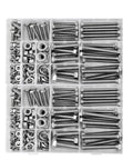 Stainless Steel Hex Head Screws Nuts And Washers Set For DIY Enthusiasts Full Hardware Assortment Kit With Multiple Sizes For Easy Long Lasting Fastening In Home Projects