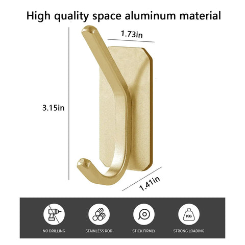 Heavy Duty Self Adhesive Hooks Set For Home Office And School Strong Wall Hangers With 30 Lb Load Easy No Tool Installation Damage Free